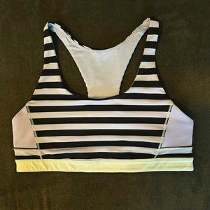 Lululemon Sports Bra Mint Striped Size 6